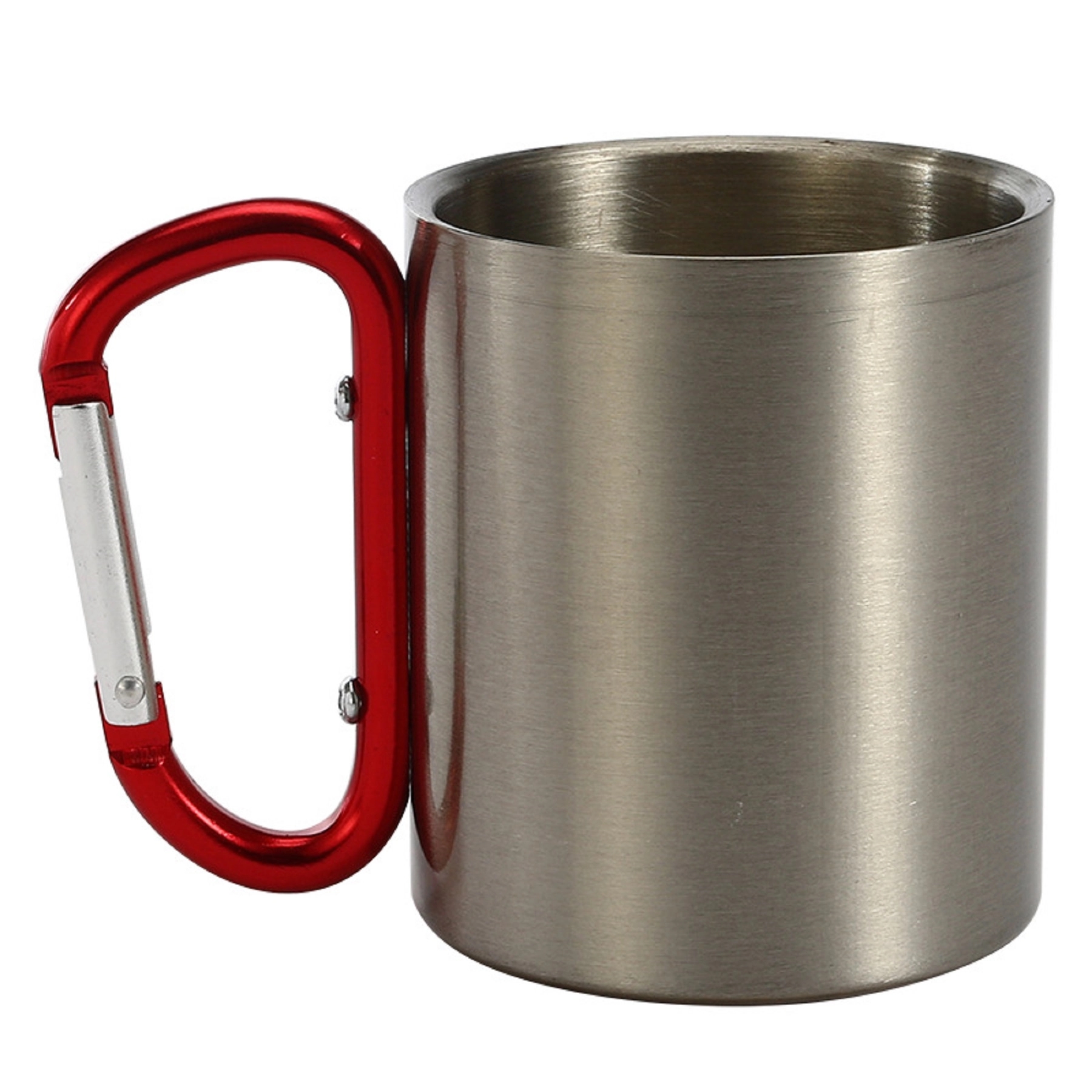 10 OZ Stainless Steel Travel Mug with Carabiner Handle 4