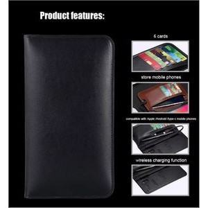 Leather Wallet With Wireless Charging 5
