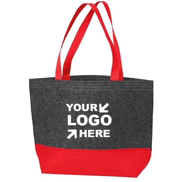 Medium Felt Tote Bag, custom tote bag with logo imprint 3
