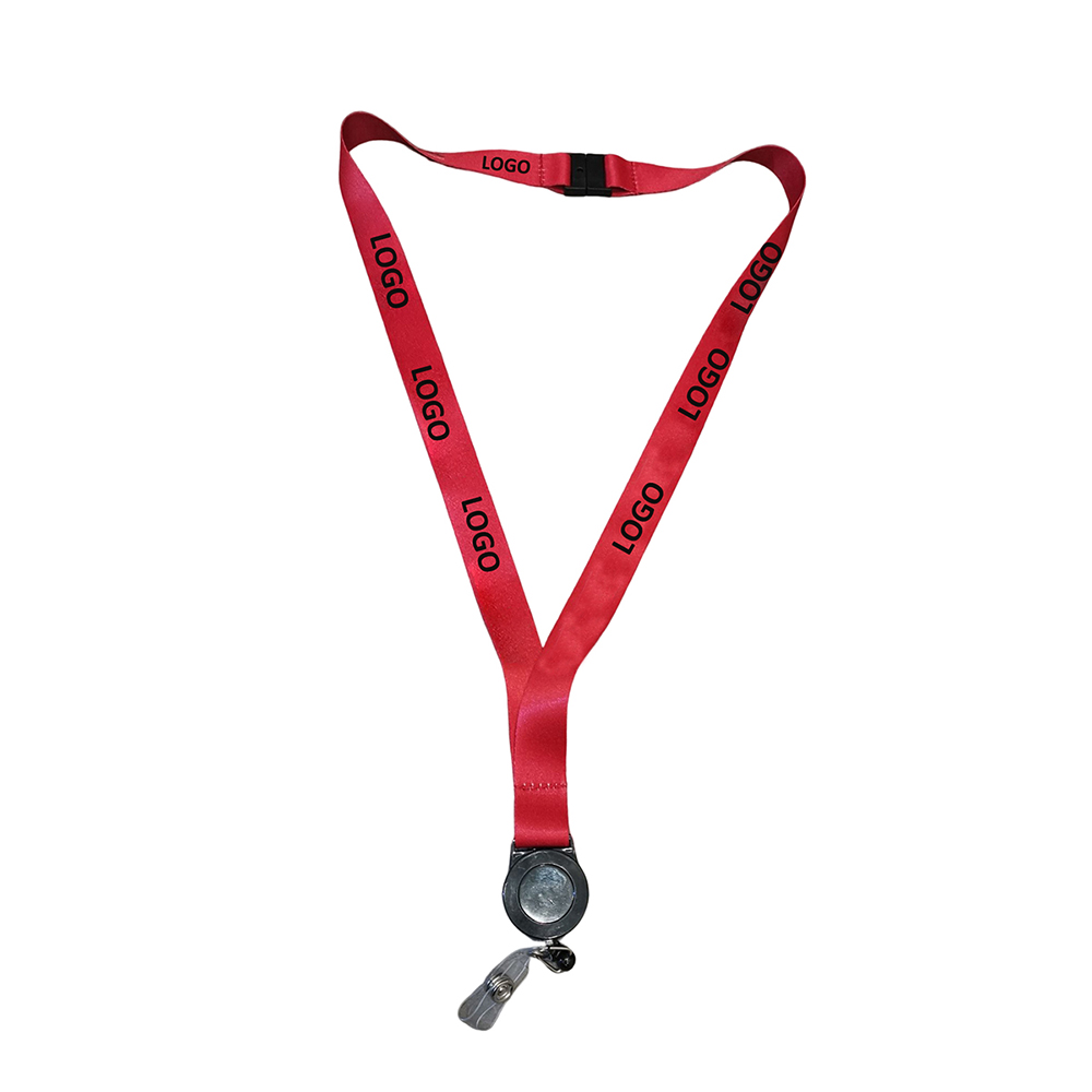 3/4" Dye-Sublimated Lanyard With Metal Crimp And Retractable Badge Reel 2