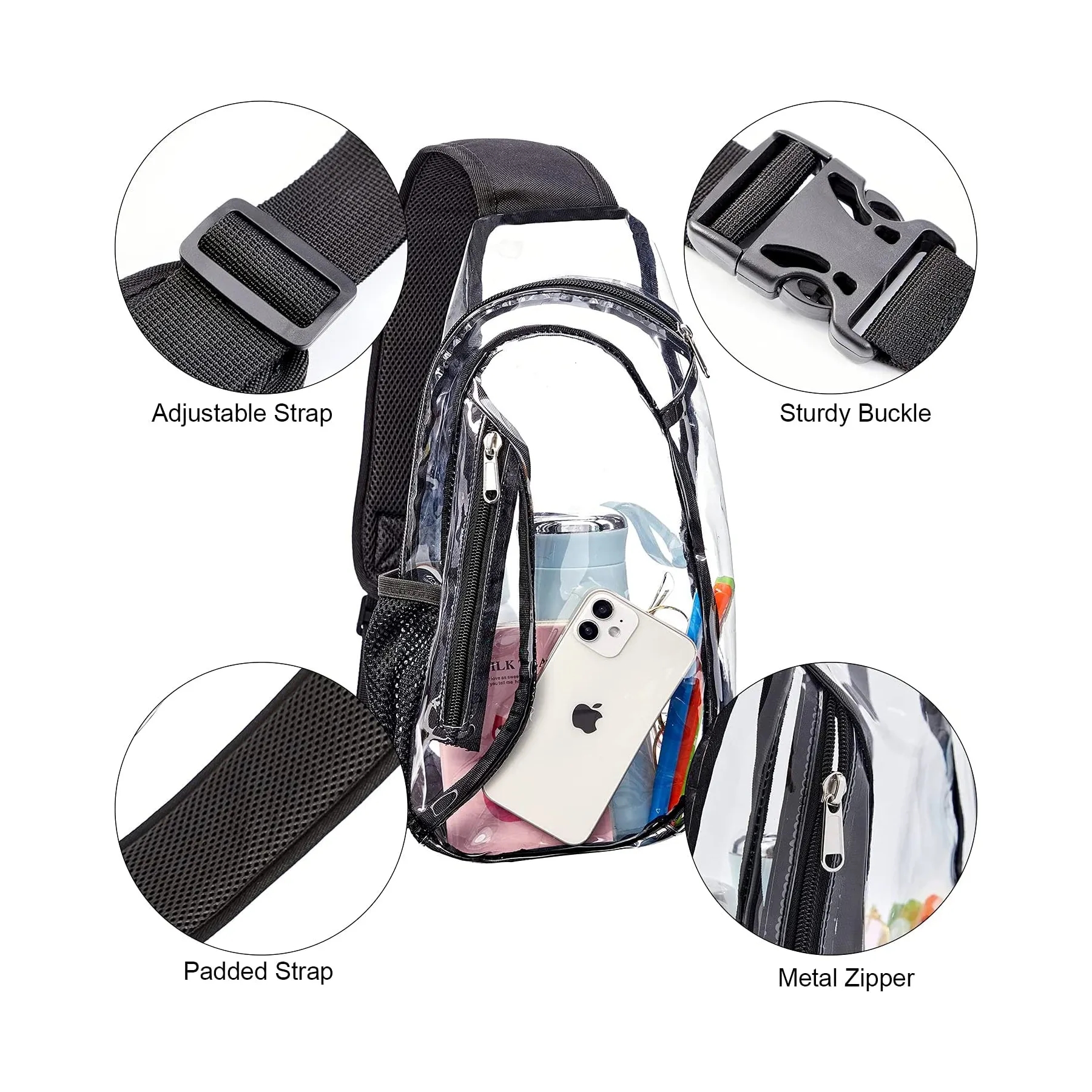 PVC Crossbody Clear Sling Bag 5