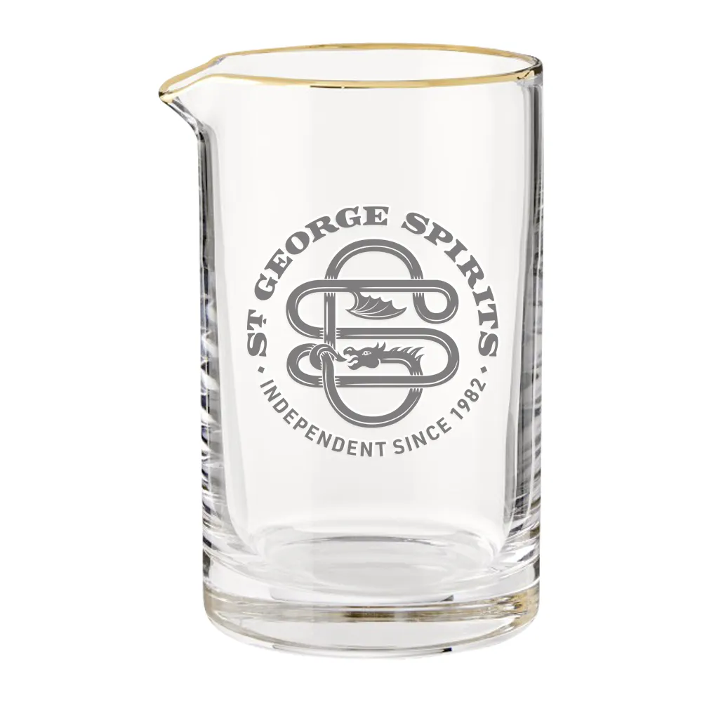 24oz. Gold Rimmed Mixing Glass 5
