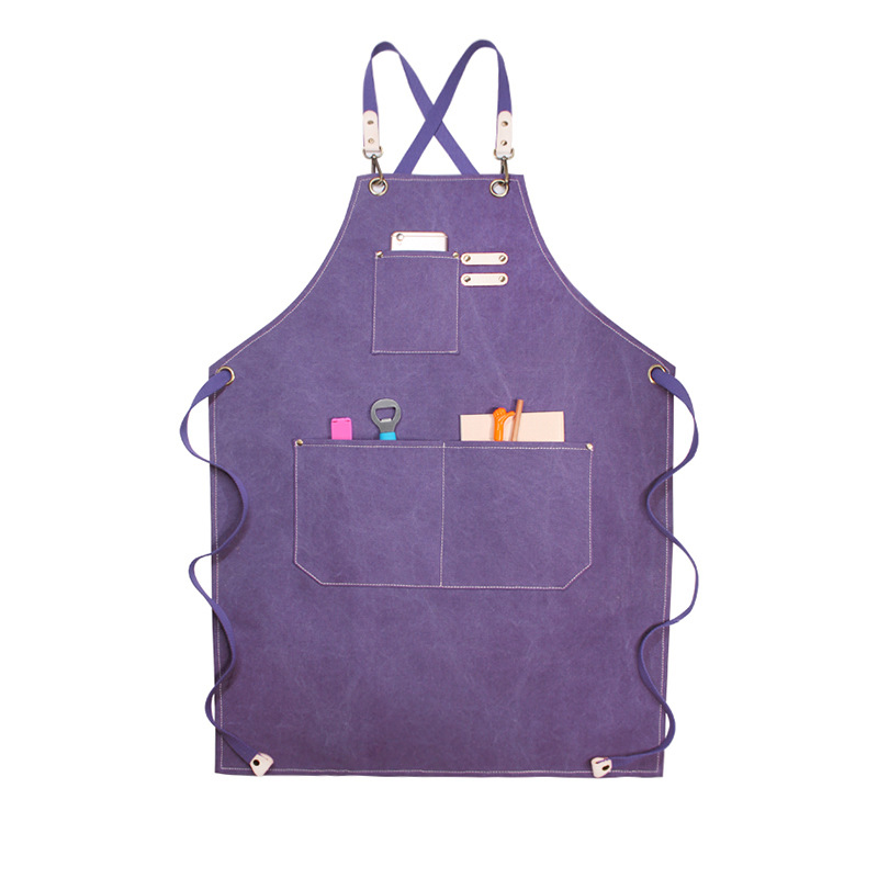 Canvas Adjustable Apron With Pockets 3