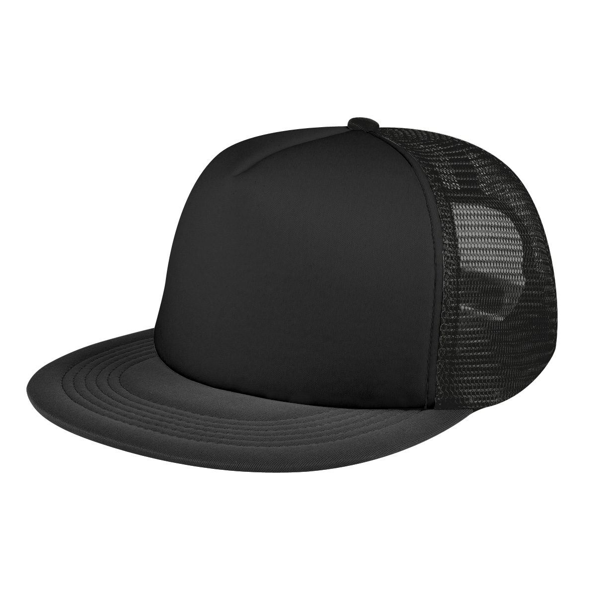 FLAT BILL TRUCKER CAP 4
