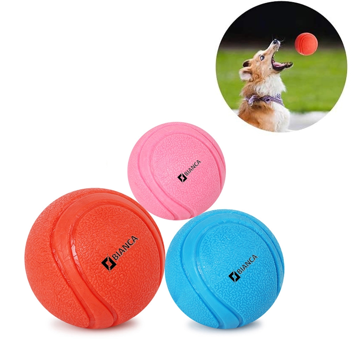 Solid Rubber Dog Balls 1