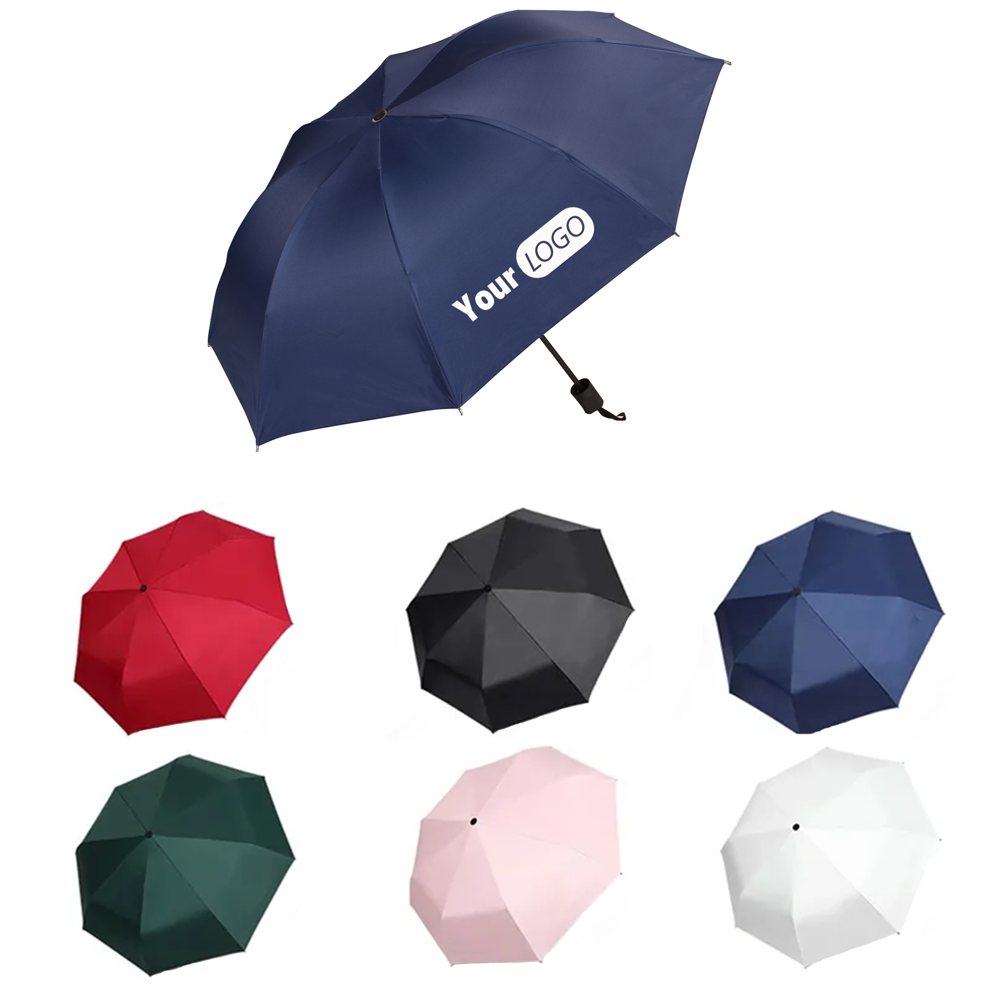 Automatic 8 Rib Folding Umbrella 1