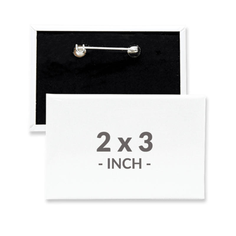 2 X 3 Inch Rectangle Custom Buttons 2