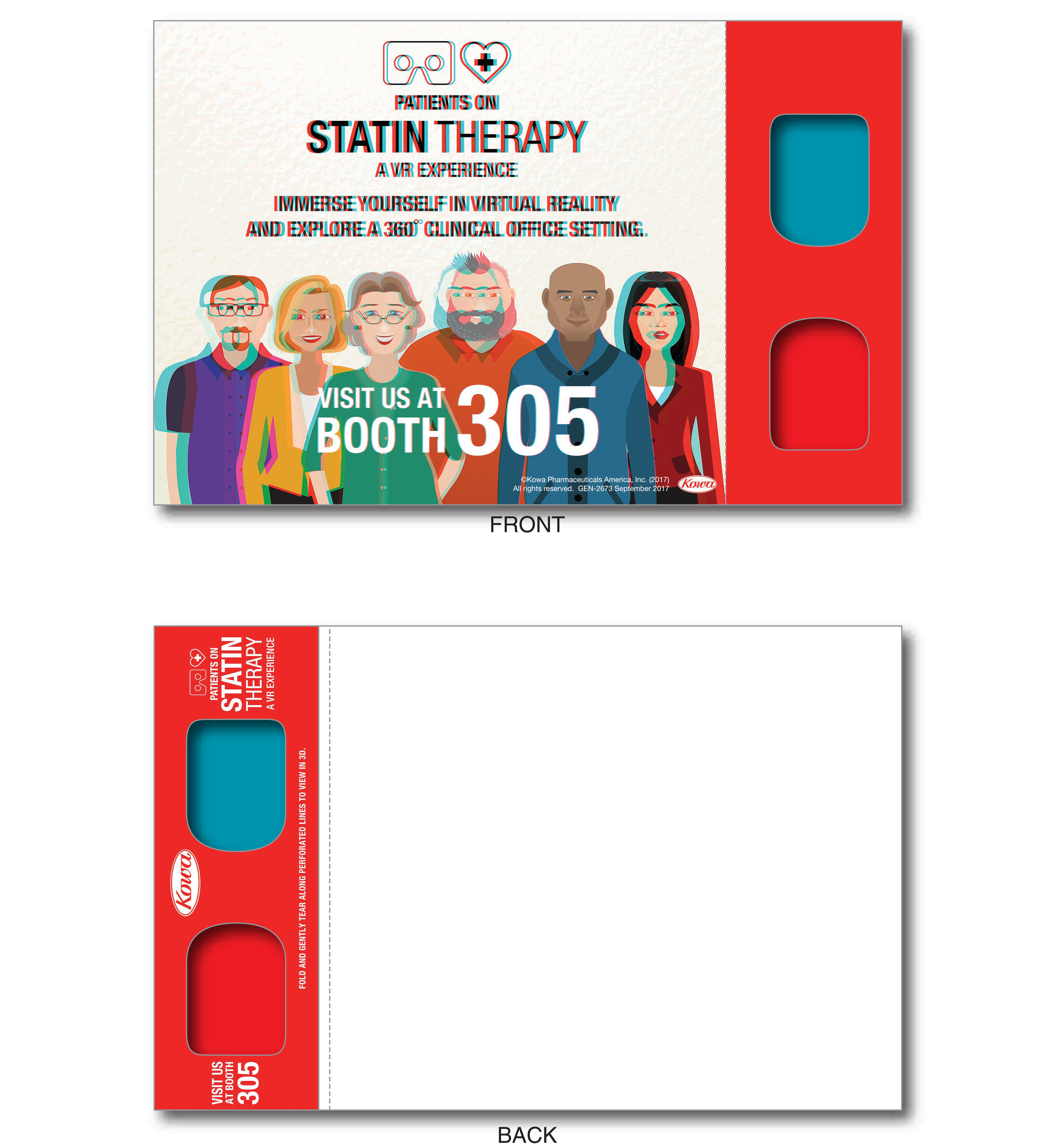 3D Greets Postcards - Red/Cyan Lenses - Custom Imprint 1