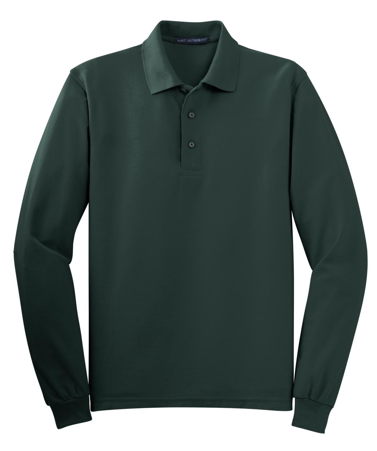 Port Authority Silk Touch Long Sleeve Polo. K500LS 7