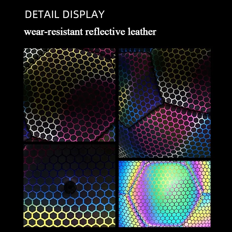 Standard Size 5 Reflective Holographic Luminous Soccer Ball 4
