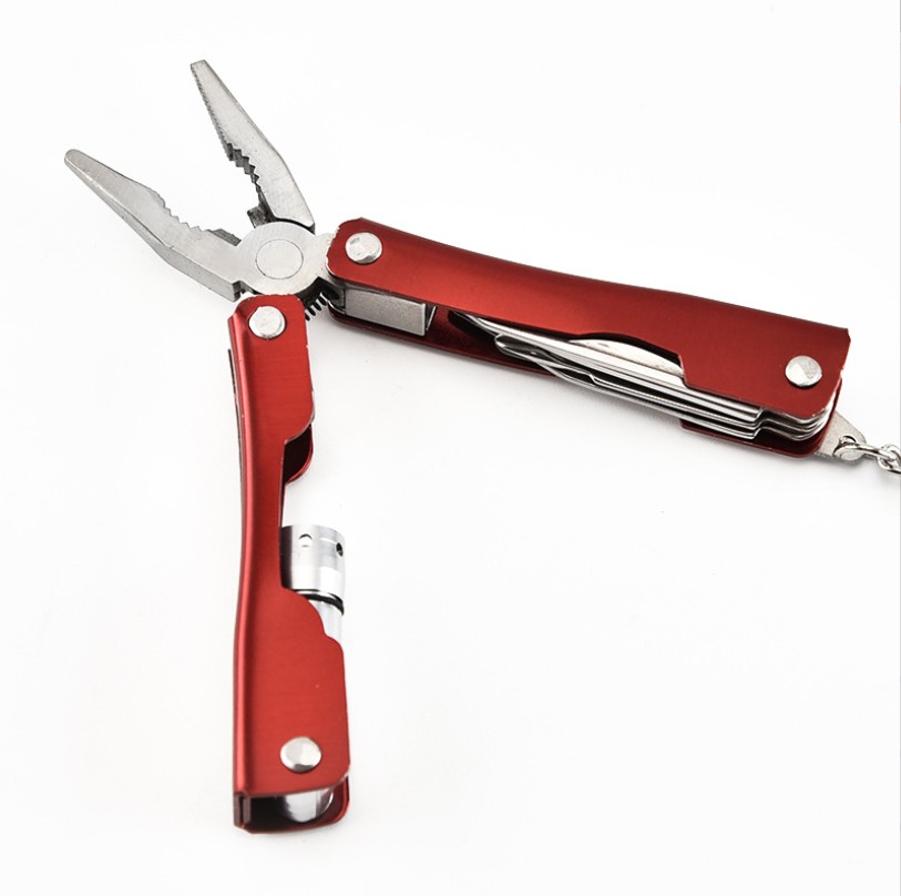 Stainless Steel Multi-Tool Folding Pliers with Mini Flashlight 1