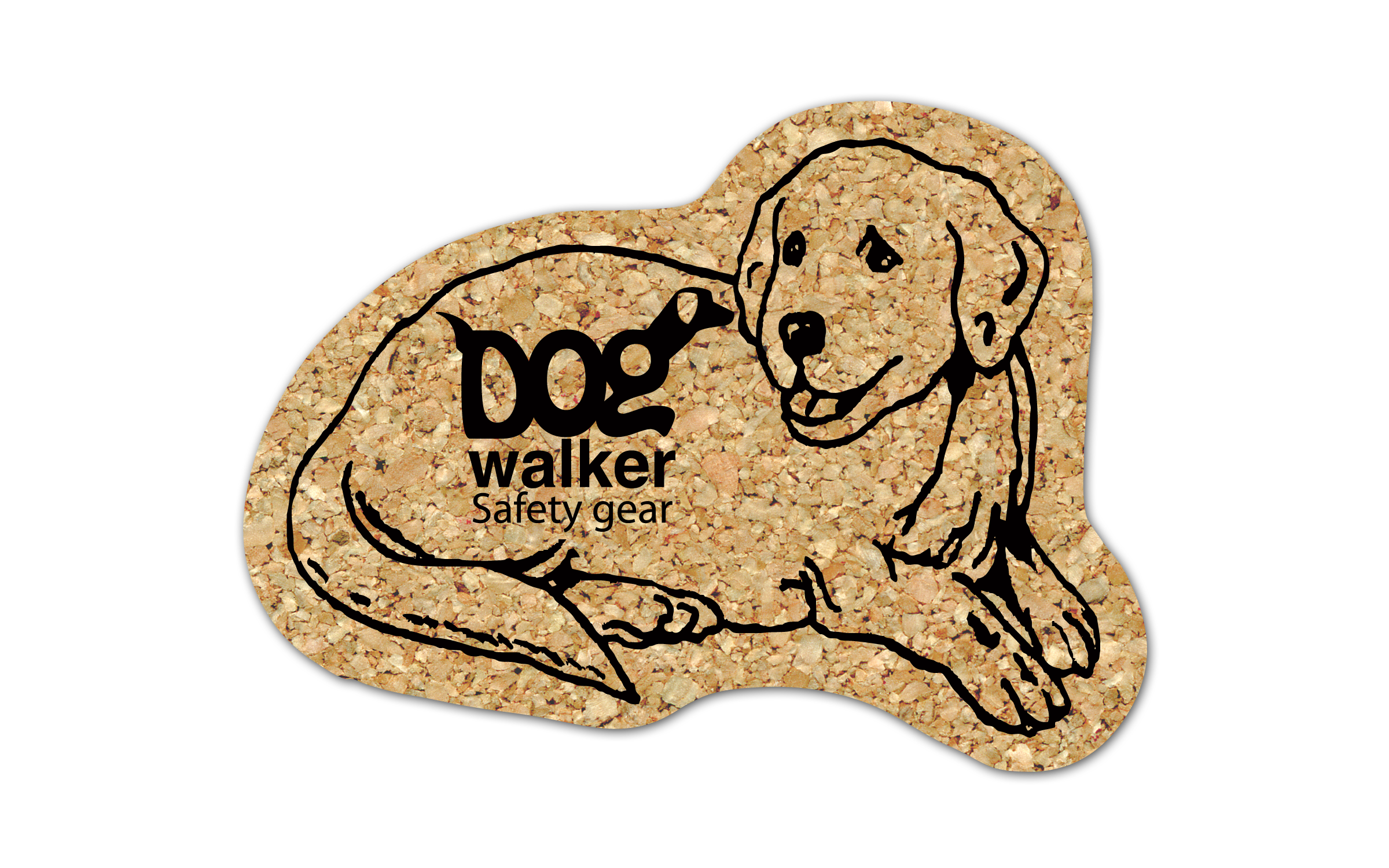Dog Cork Coaster 1