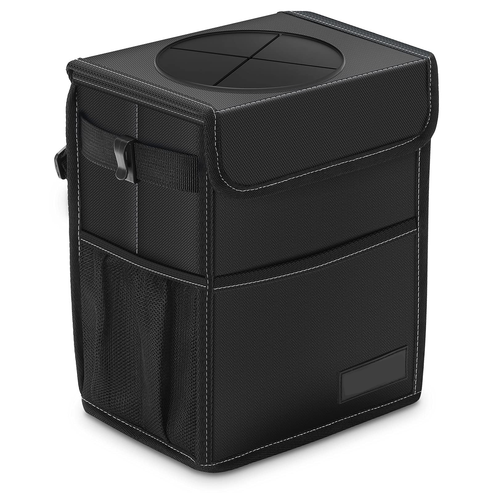 Car Trash Can With Lid And Storage 3