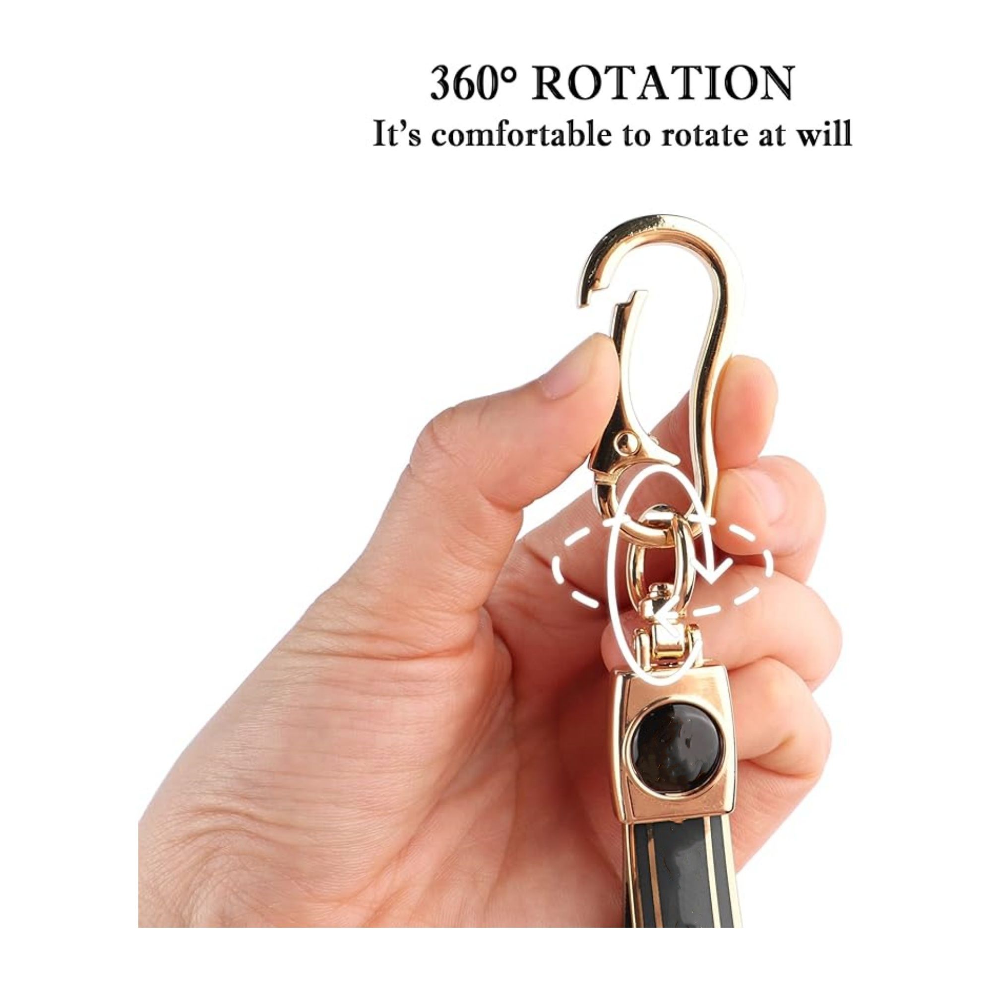 Rotatable Car Key Chain With D Ring & Screwdriver 1