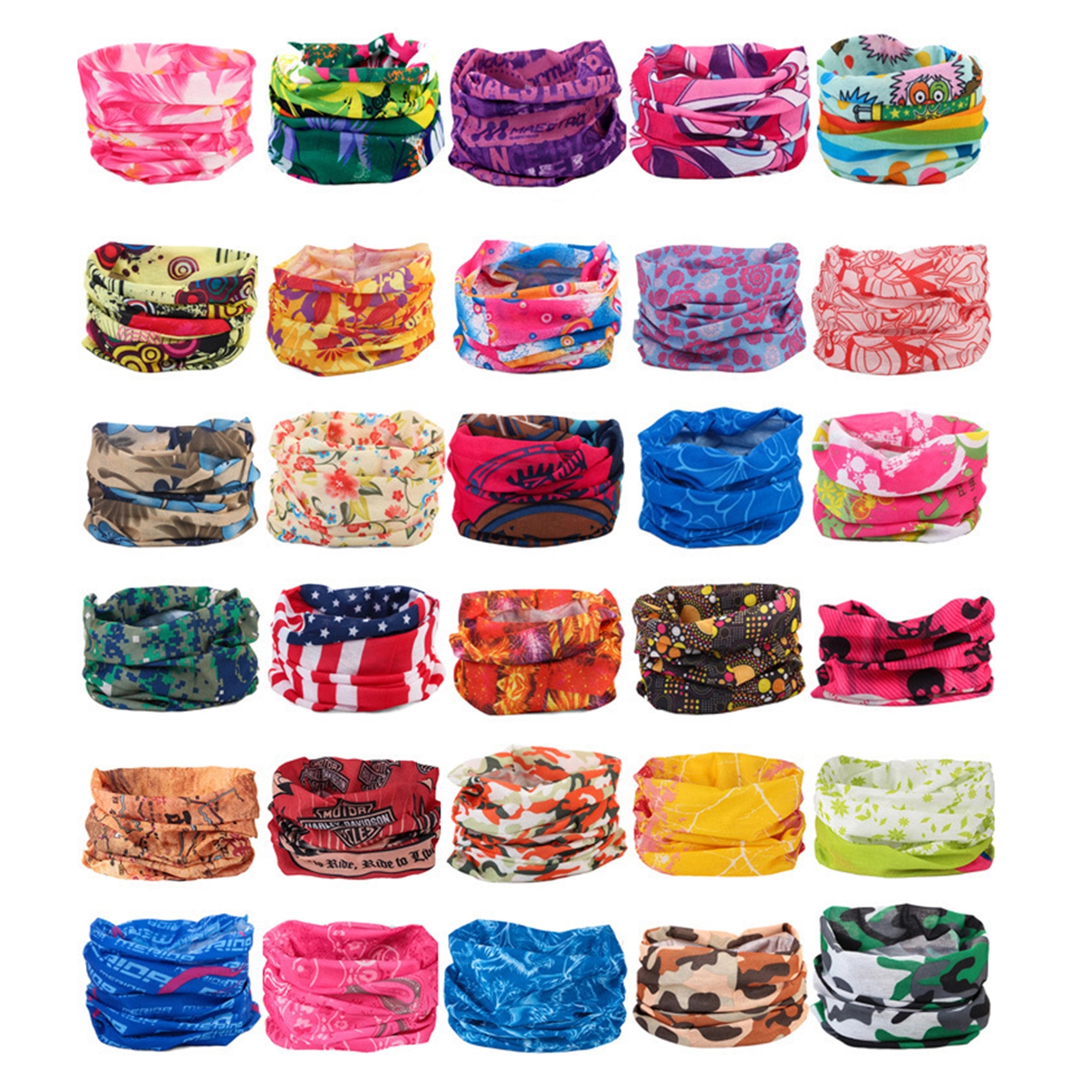 Headwear Tube Bandana Neck Gaiter 19.3"x9.5" 1
