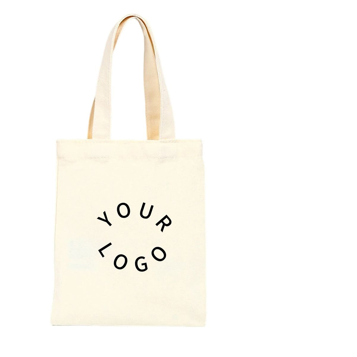 Canvas Tote Bag with Sturdy Handles and Large Capacity, custom tote bag with logo imprint 3
