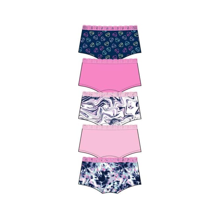 Girl's Cotton Boy shorts - Size 4-6X 2