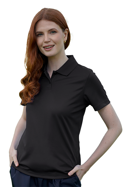 Women's Vansport Omega Solid Mesh Tech Polo 28