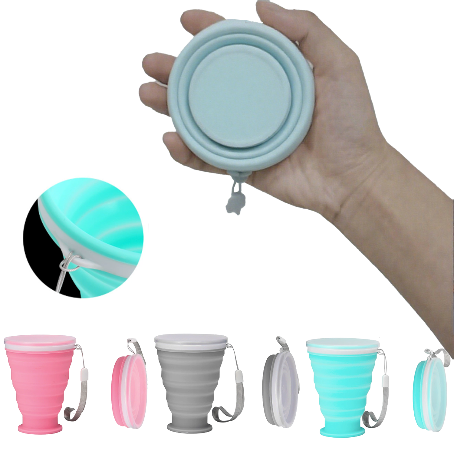10oz Silicone Collapsible Travel Cup 2
