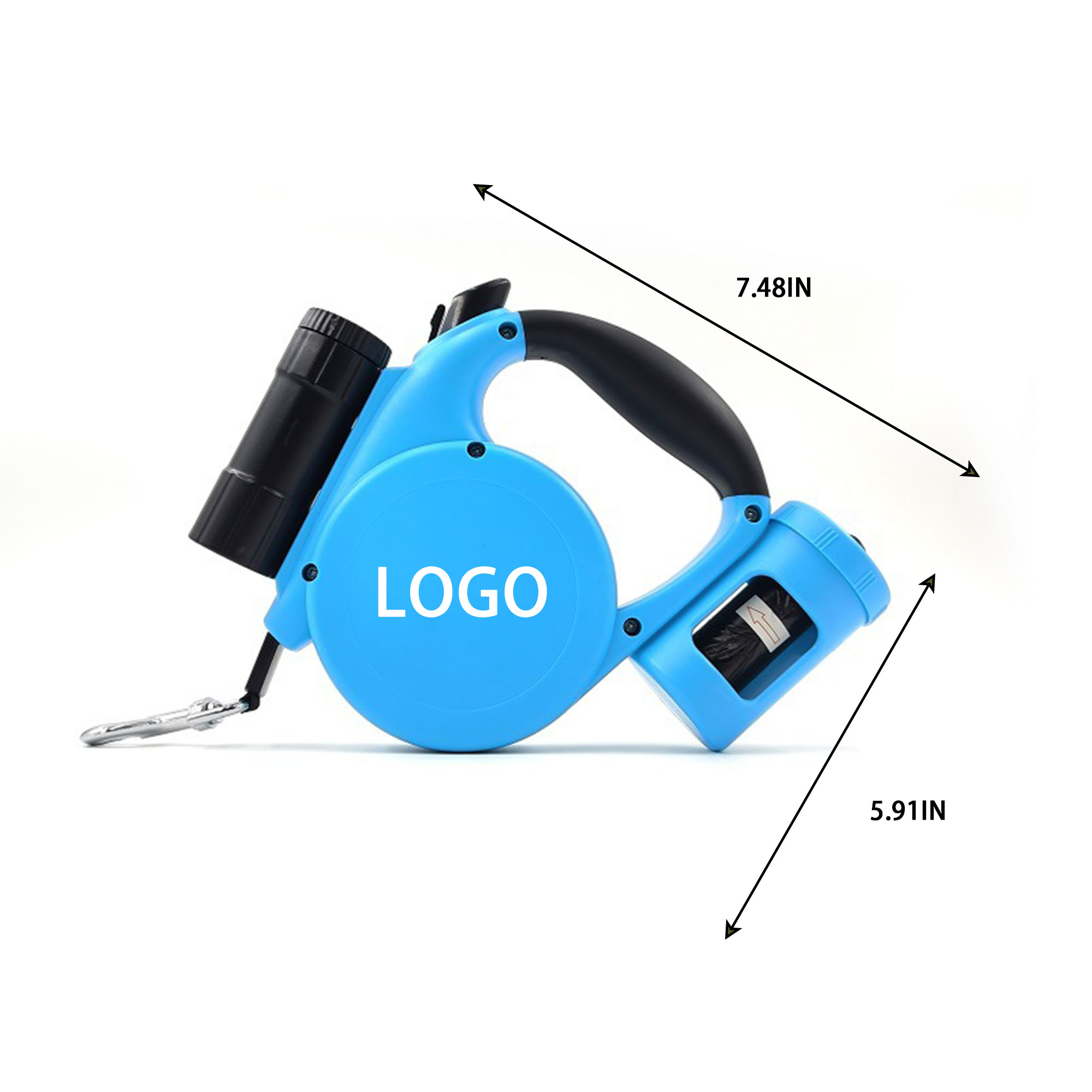Pet Retractable Leash with Flashlight 3