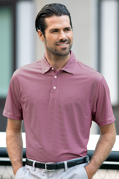 Vansport Pro Tonal Micro-Stripe Polo 33