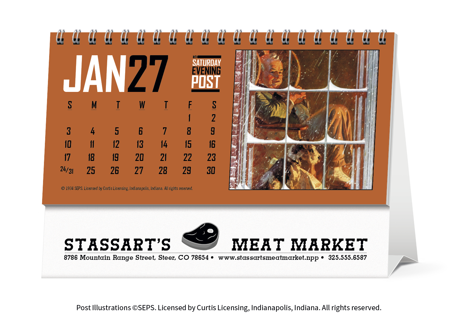 Triumph® Calendars The Saturday Evening Post Desk Calendar 44