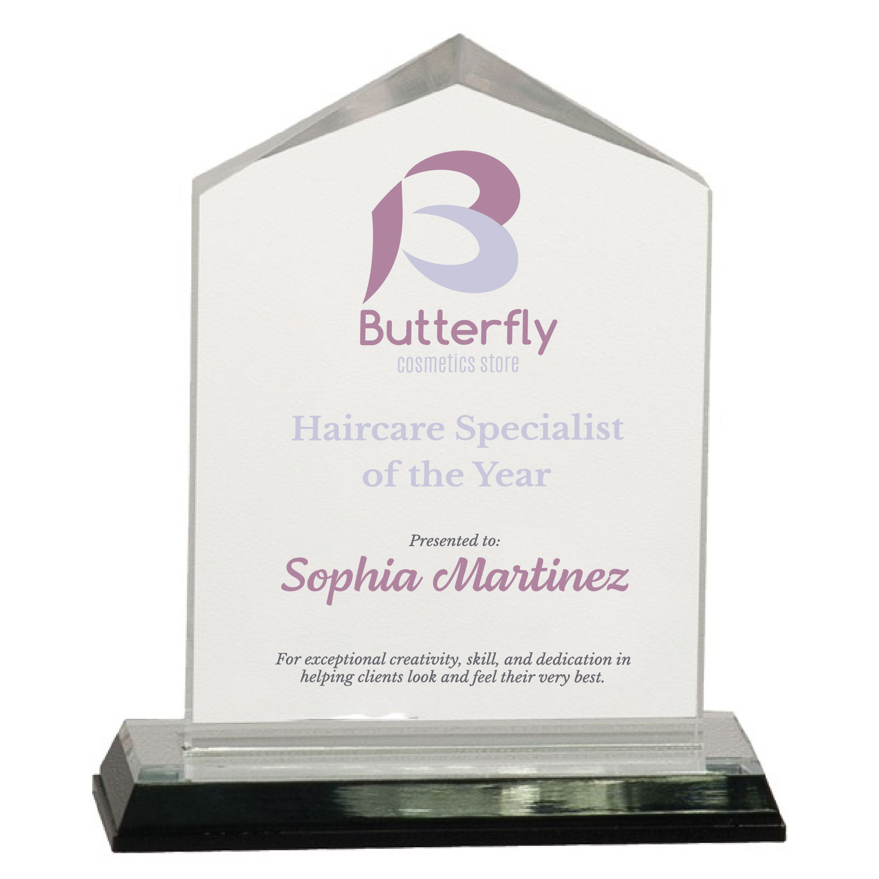 5" Silver Jewel Impress Acrylic