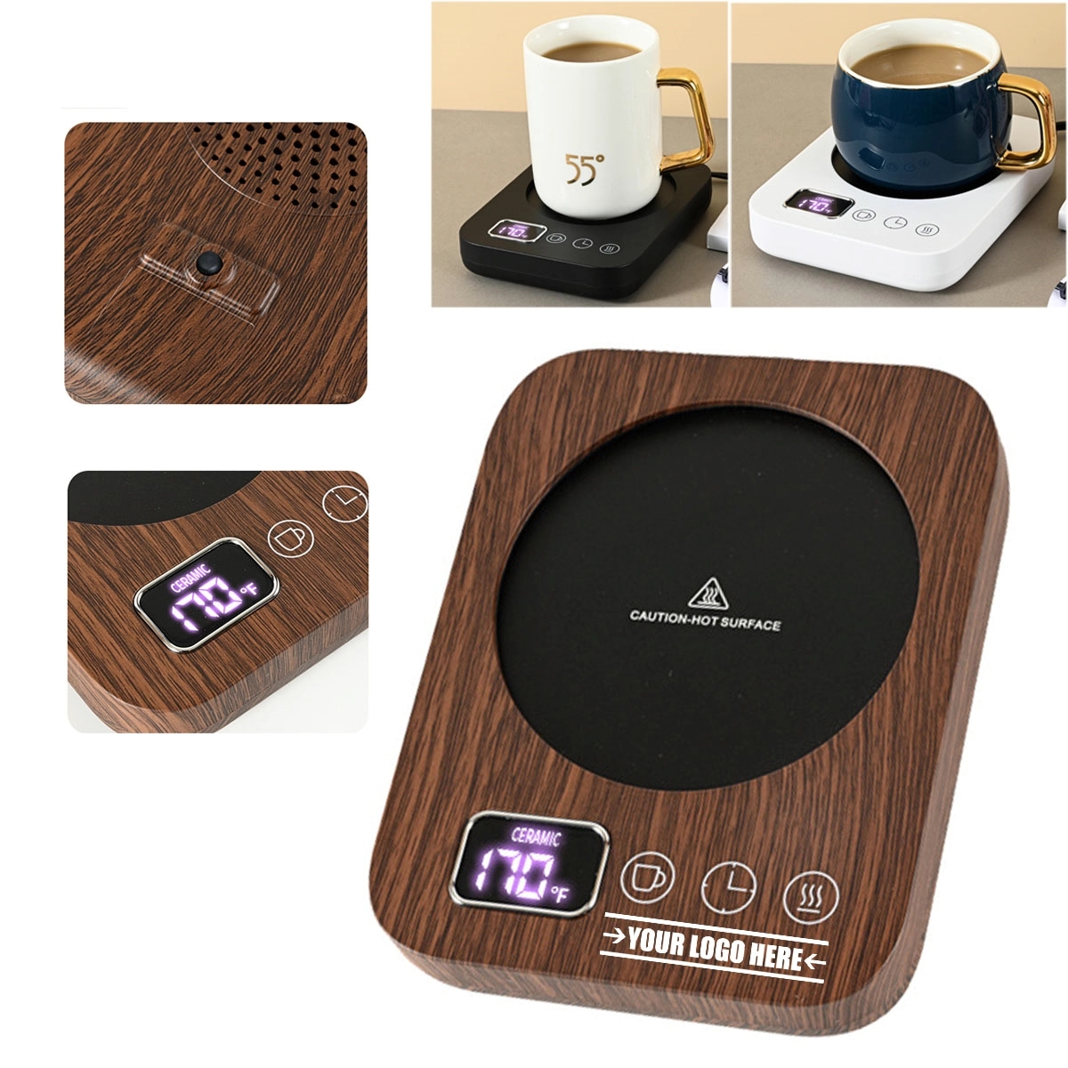 Smart Coffee Mug Warmer with Temperate Display 1