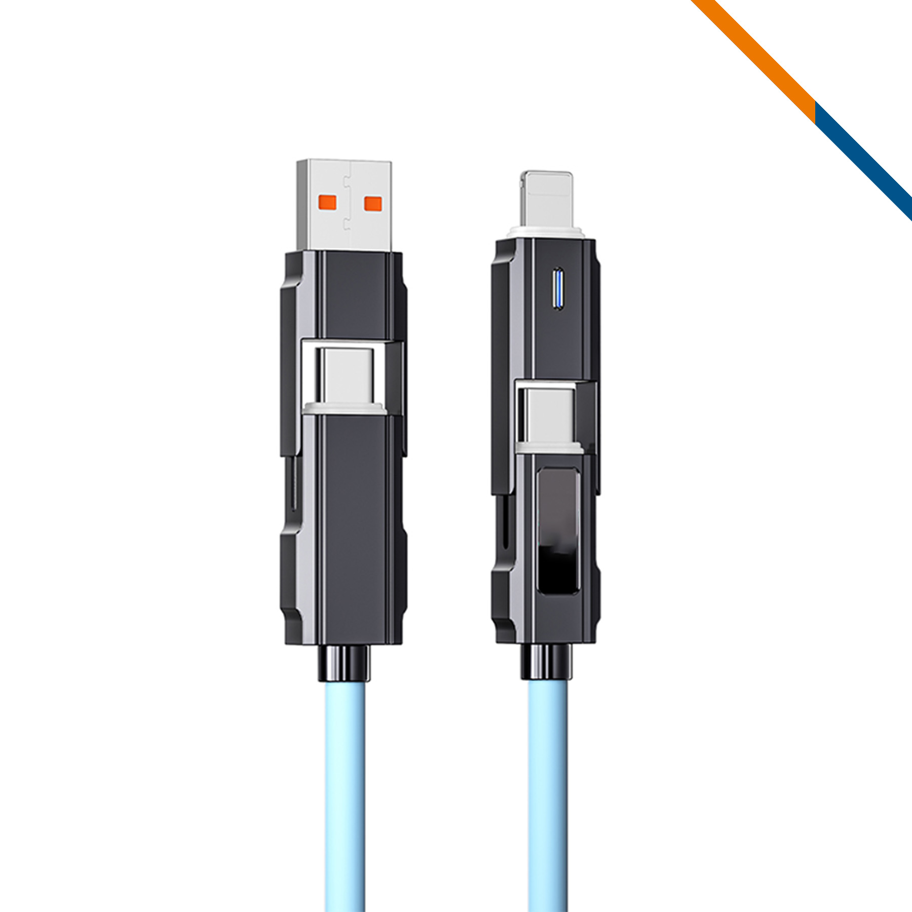 VoltFlow 4in1 Fast Charging Data Transfer Cable 7