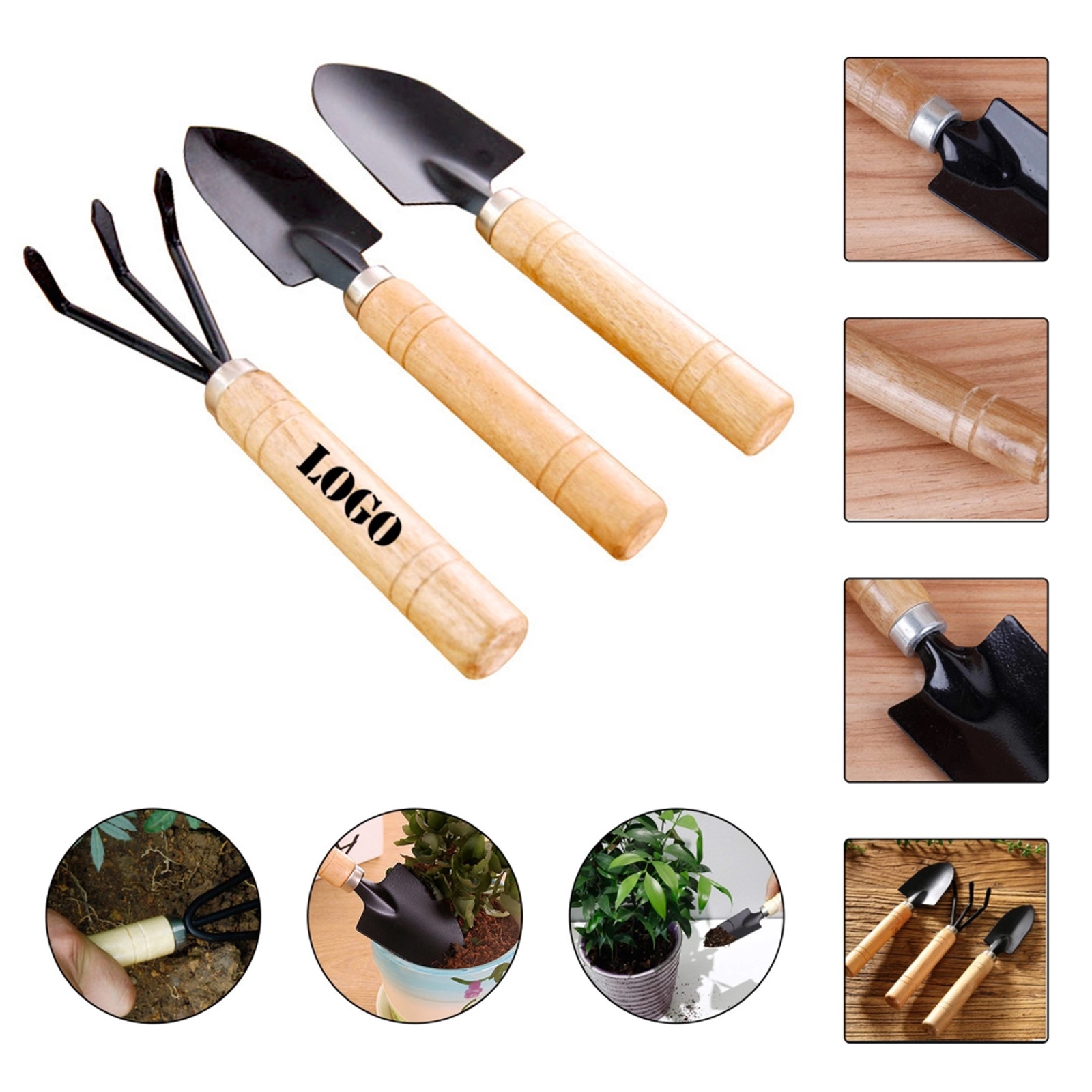 3 Piece Gardening Planting Tools Set 1