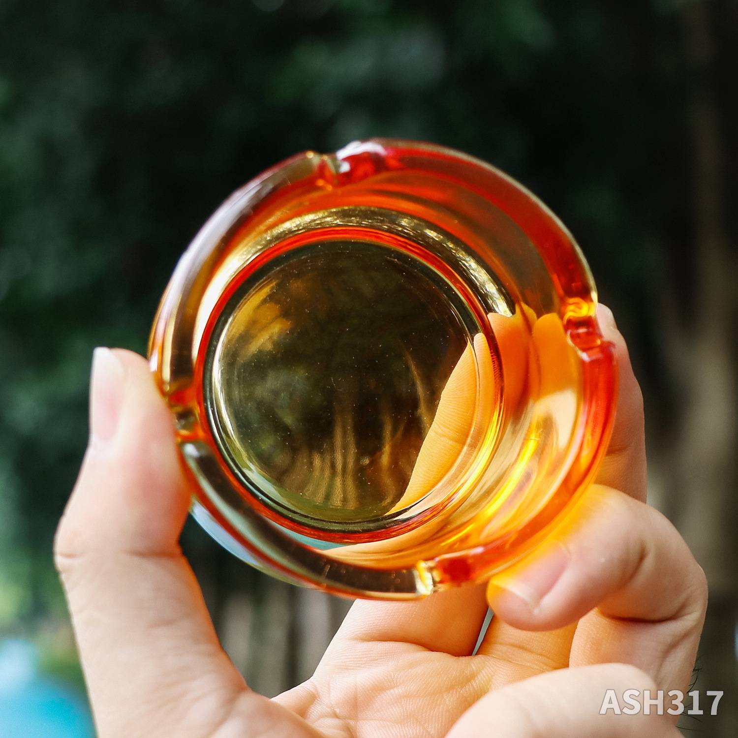 Glass Round Ashtray 2