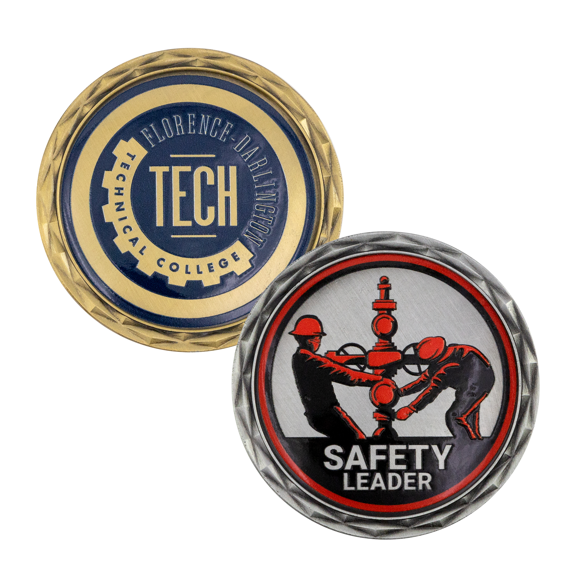 2" Speed Challenge Coin Diamond Border w/ 3D Texture Print 18