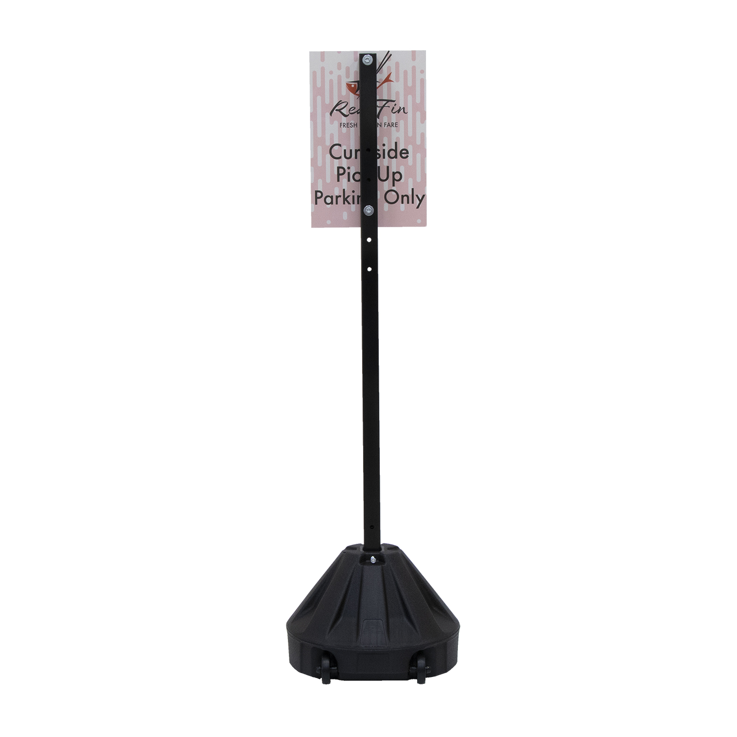 60" Rover Portable Sign Post Single-Sided Kit 3