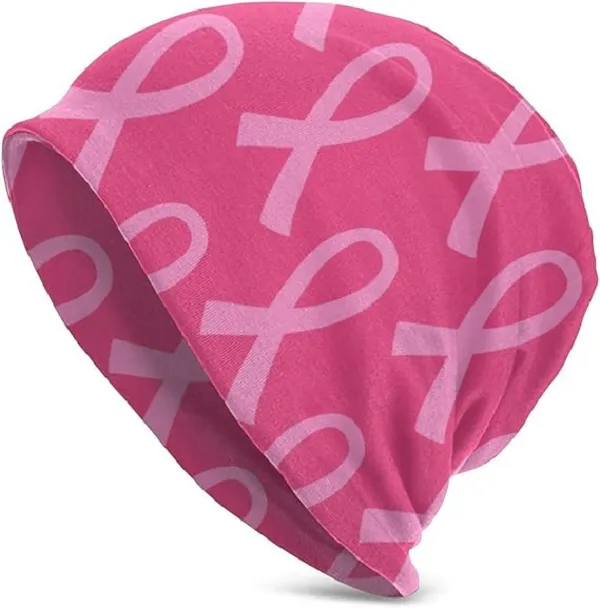 Breast Cancer Slouchy Beanie Hats 3