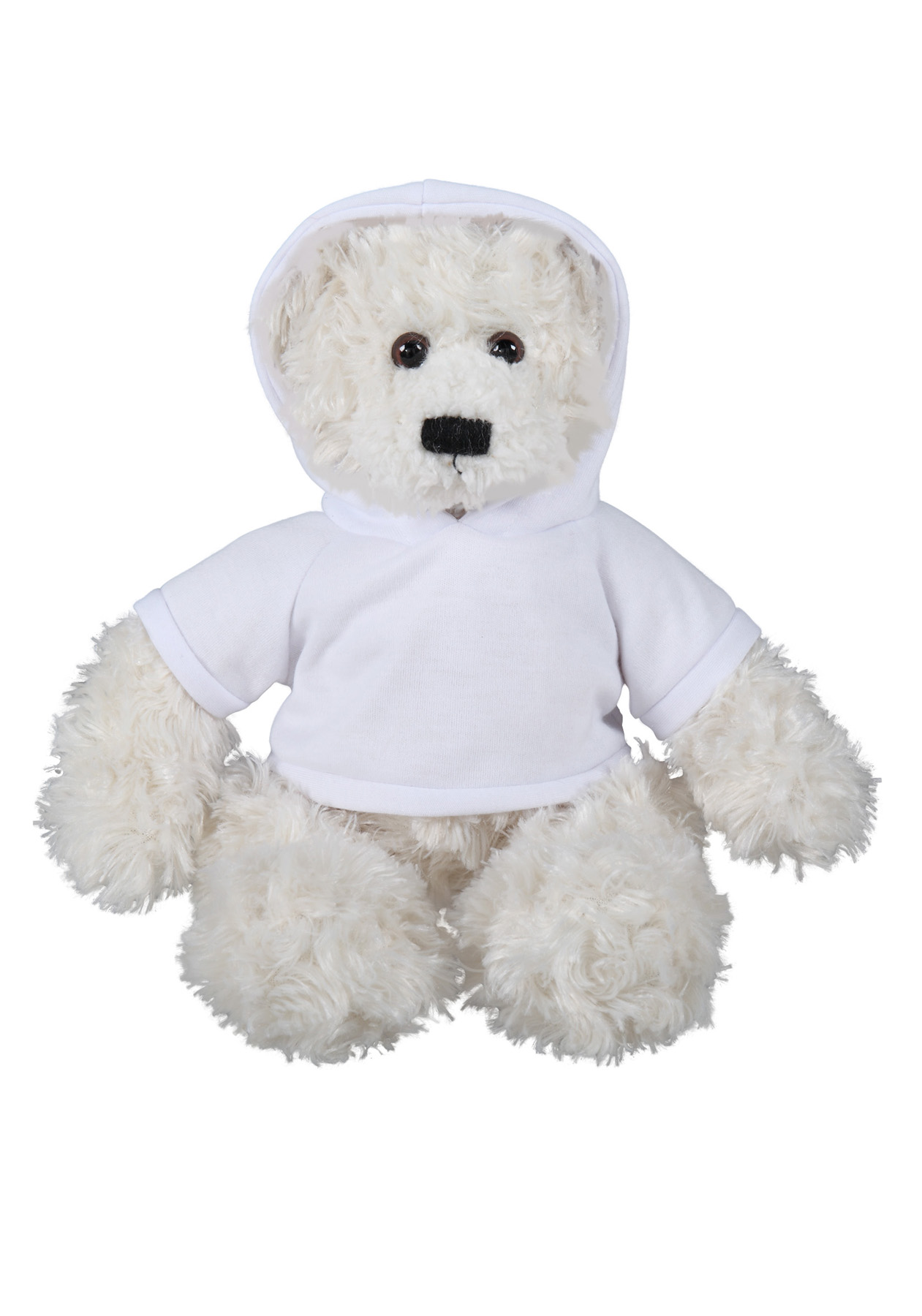 soft plush Cream Brandon Bear with hoodie 12