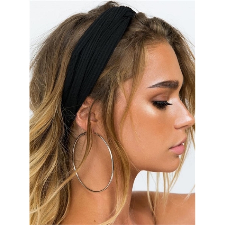 Women Twist Knotted Boho Stretchy Hair Bands 5