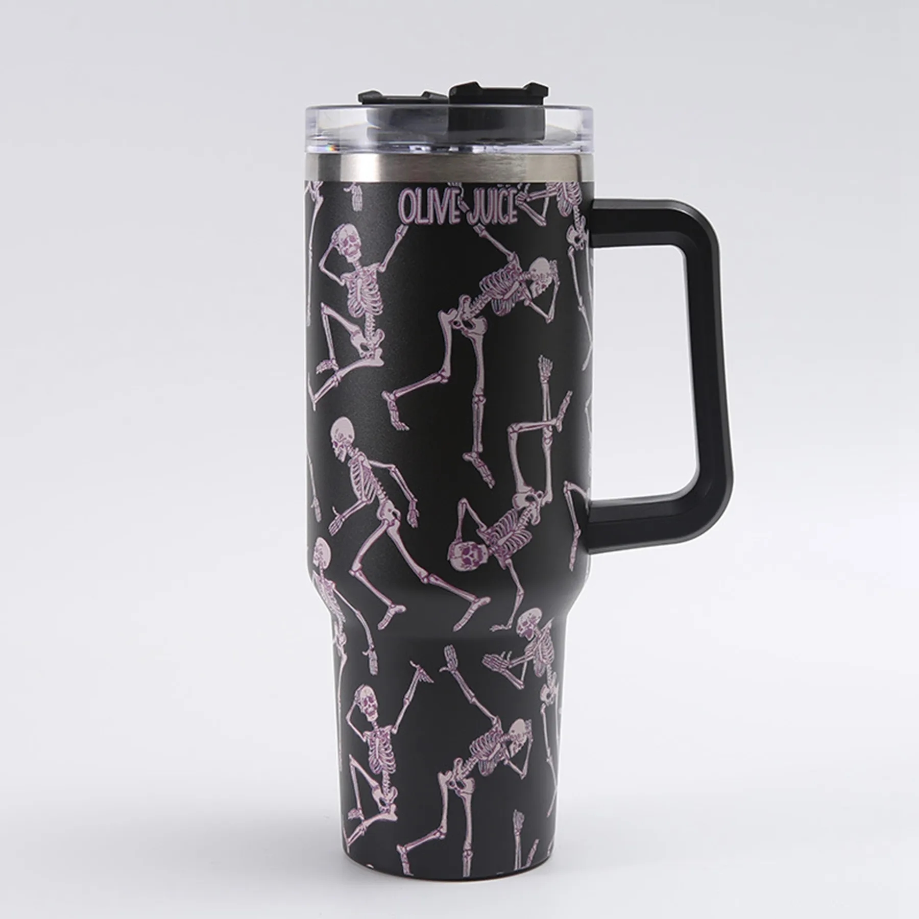 40 Oz Customized Full Color Printed Vacuum Tumbler with Hand 16