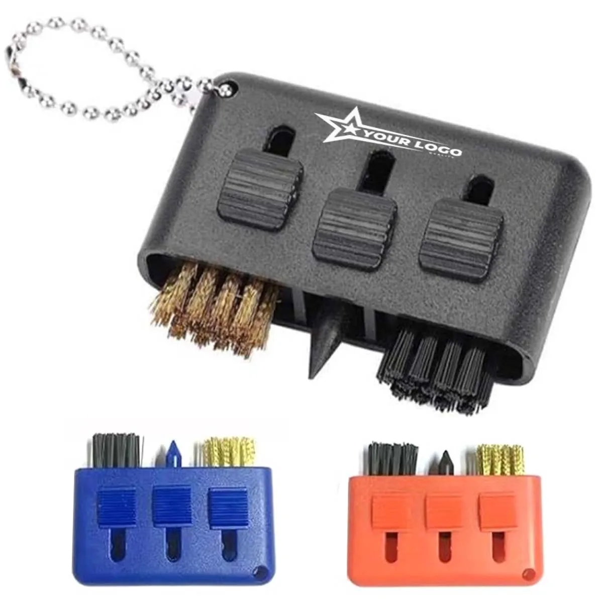 Custom 3-in-1 Golf Slot Cleaning Brush 1