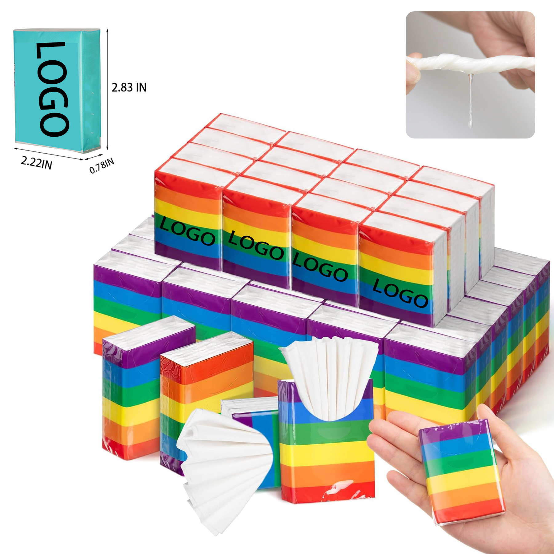 Logo Customized Small Tissue Packet 1