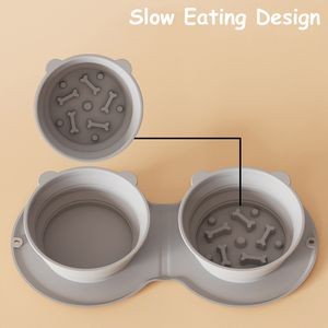Foldable Stretchable Dual Pet Bowl 13