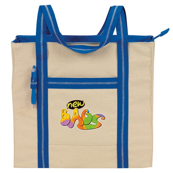 "eGREEN" Signature Cotton Zip Tote 4