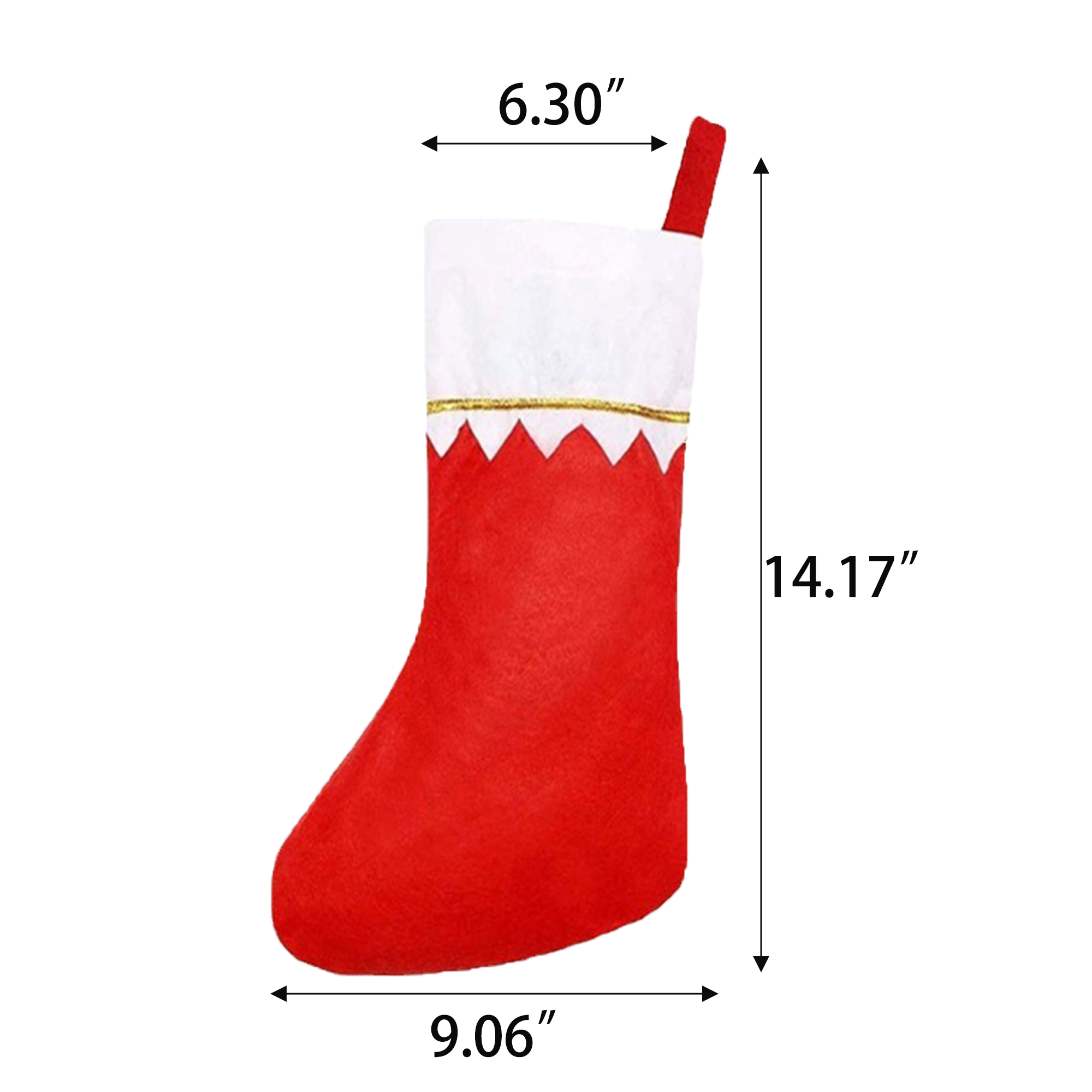Festive Non-woven Holiday Stocking 2