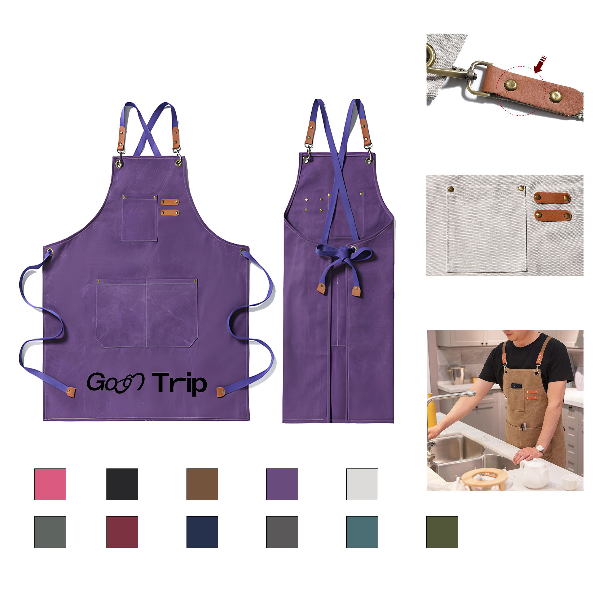 Horticultural Thickened Canvas Apron 1