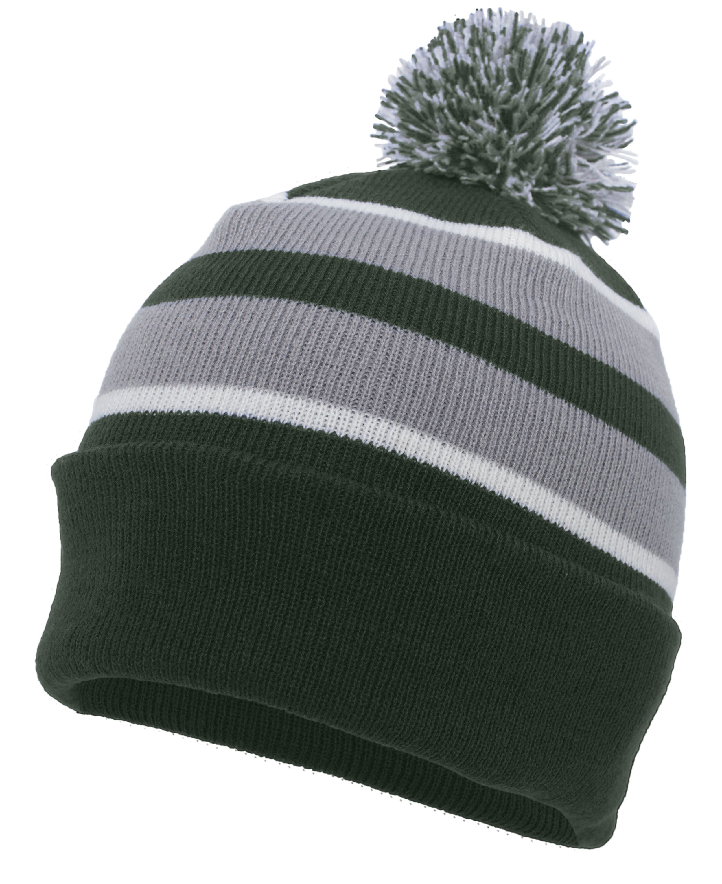 Knit Fold Over Pom-Pom Beanie 5