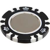 Recycled Poker Chip w/ Metal Ballmarker 84