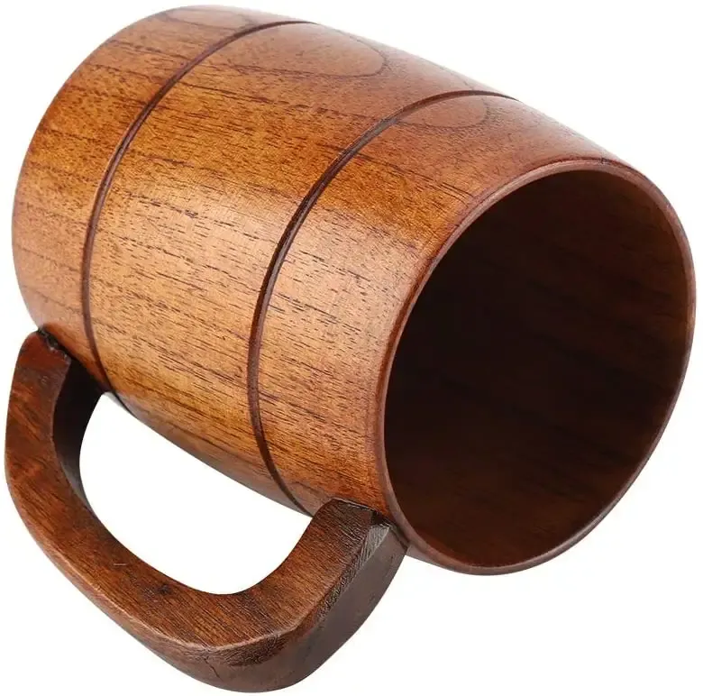 12 Oz. Wooden Beer Mug With Handle 9