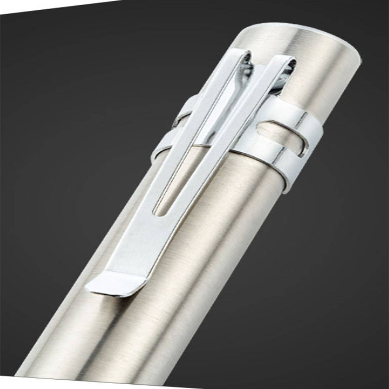 Mini rechargeable stainless steel flashlight 6