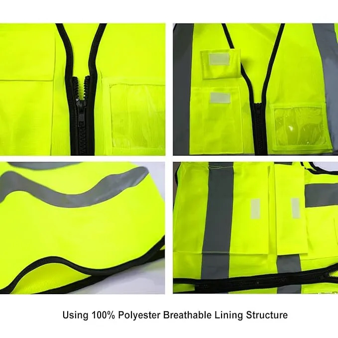 Reflective work Construction Safety Vest 4