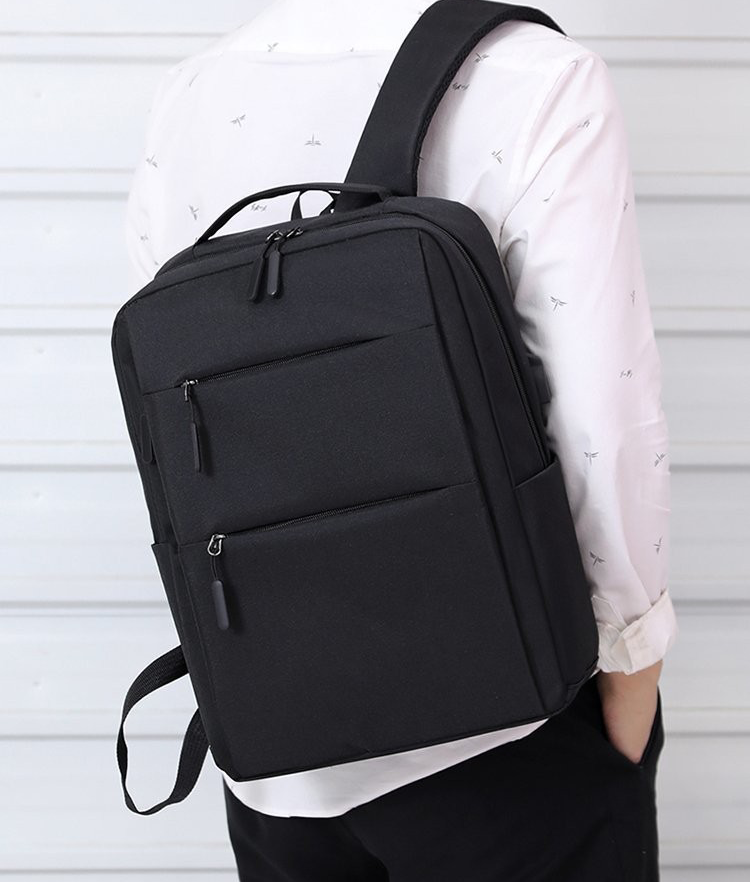 Slim Durable Laptops Travel Backpacks with USB Charging Port 7