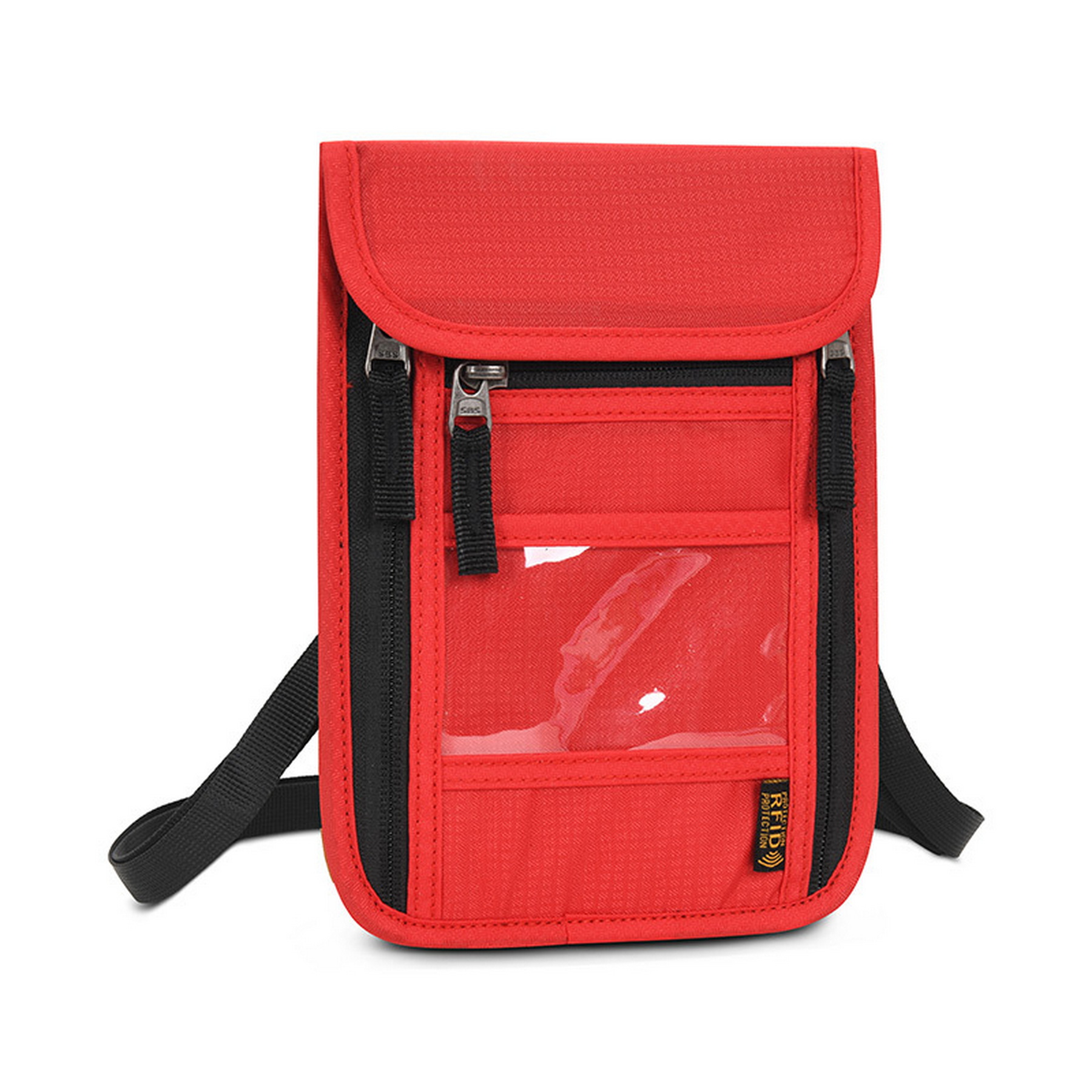 RFID Passport Document Travel Neck Wallet 4